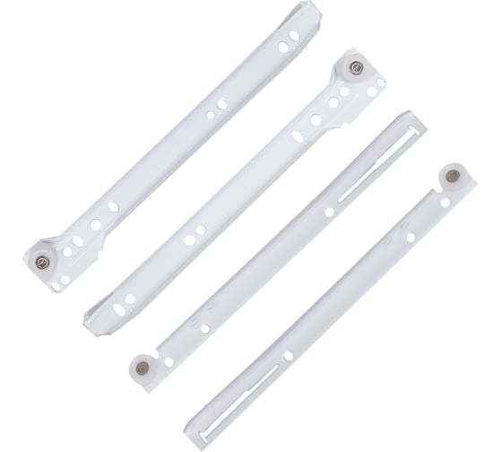 Изображение товара Роликовые направляющие Локри 500 мм, белые, 2 шт. EDS003-L 500 MM WHIT