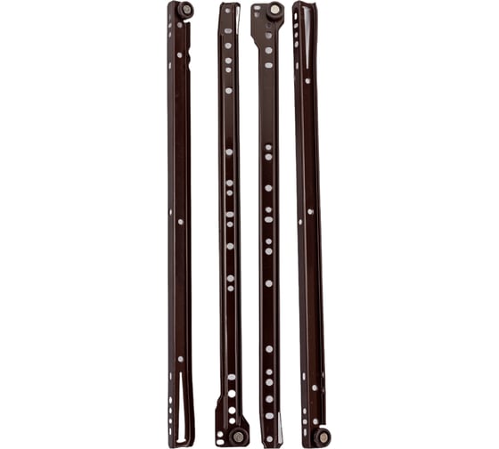 Изображение товара Роликовые направляющие Локри 450 мм, коричневые, 2 шт. EDS003-L450 MM BROWN