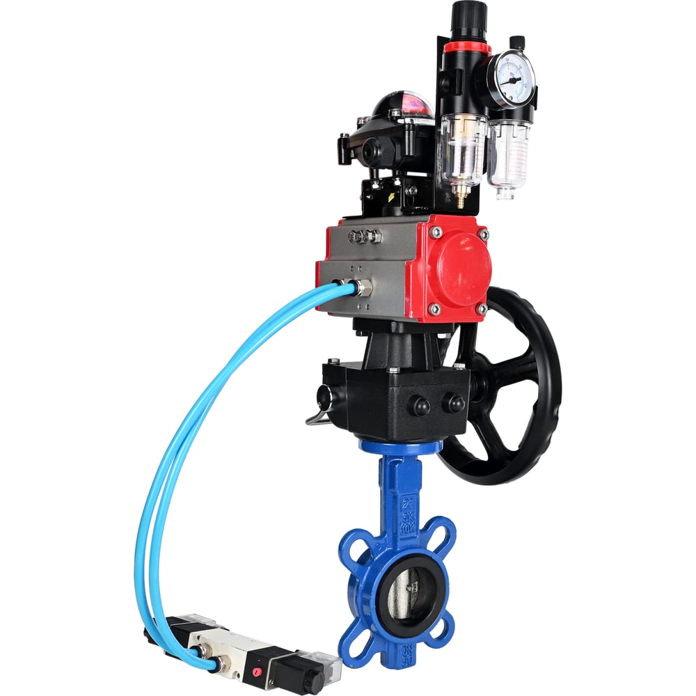 Затвор DN.ru GGG50-GGG40-EPDM Ду125 Ру16, с пн.прив. DA-105, пн.распр. PND1-T08-220VAC NAMUR, БКВ LSB-210, РД HDM-2, БПВ D050-104615