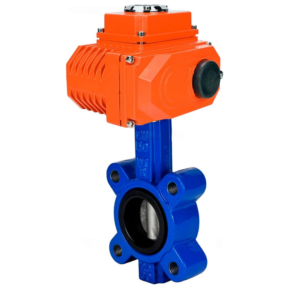 Затвор DN.ru QT450-304-NBR-2W-Fb-H LUG Ду125 Ру16, с электроприводом QT2-015-24VDC D050-107431