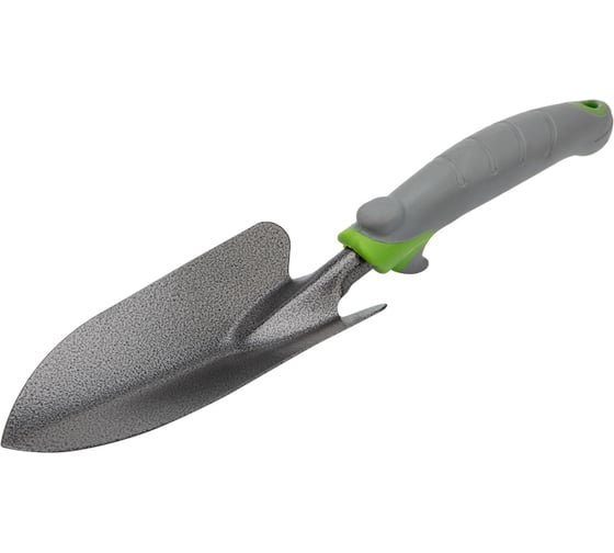 Изображение товара Широкий стальной посадочный совок с прорезиненной ручкой Четыре сезона 64-0002