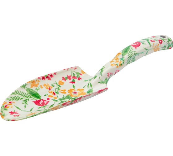 Изображение товара Садовый стальной совок с цветочным рисунком Четыре сезона 64-0011