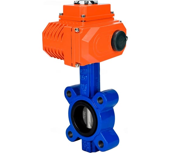 Изображение товара Затвор DN.ru QT450-304-NBR-2W-Fb-H LUG Ду80 Ру16, с электроприводом QT2-005-380VAC D050-107443