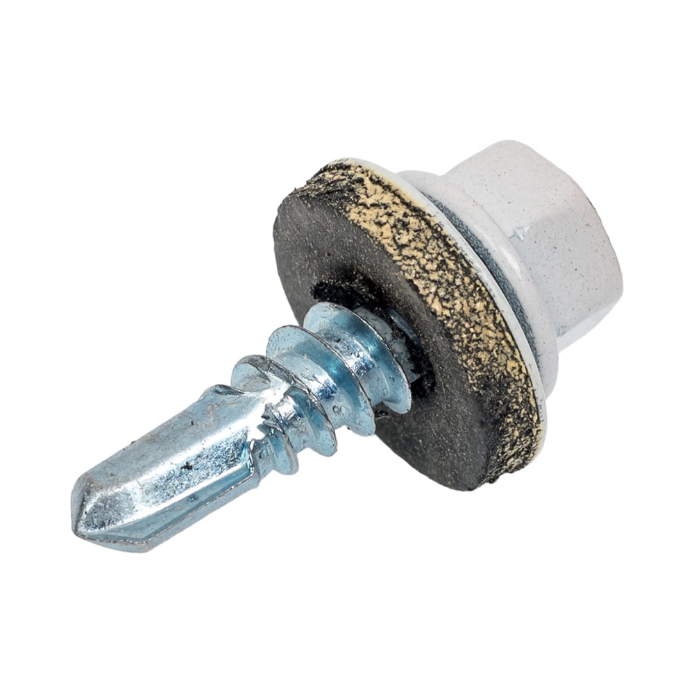 Изображение товара Кровельный саморез КВАДРА 5.5x19 RAL 9003 белый с сверлом PT