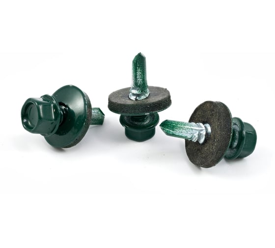 Изображение товара Кровельный саморез КВАДРА 4.8x29, RAL 6005 темно-зеленый, сверло PT. 1, кор. 200 шт. 829600503200