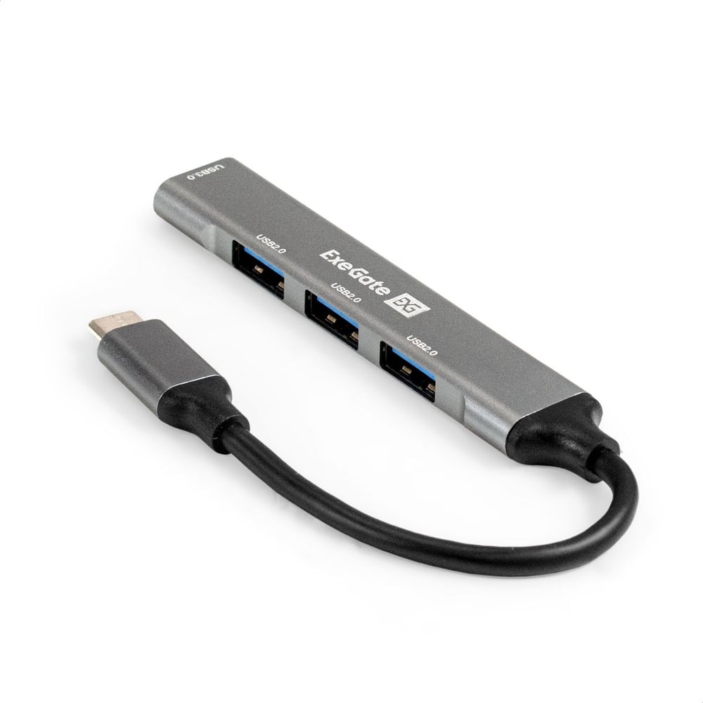 Изображение товара Usb-хаб ExeGate DUB-3213C 4 порта USB3.0 Type-C с быстрой передачей данных Изображение товара Usb-хаб ExeGate DUB-3213C 4 порта USB3.0 Type-C с быстрой передачей данных