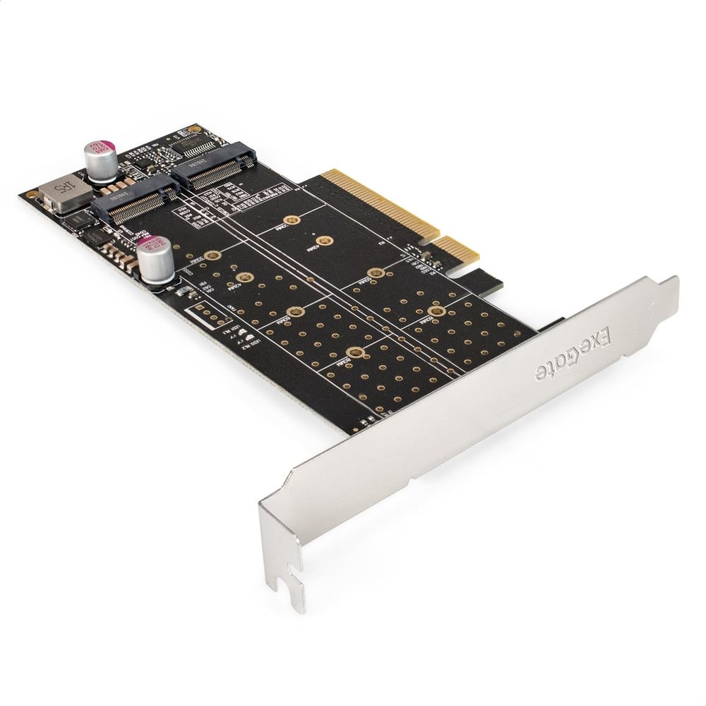 Изображение товара Переходник ExeGate для двух SSD M.2 PCI-E x8 3.0