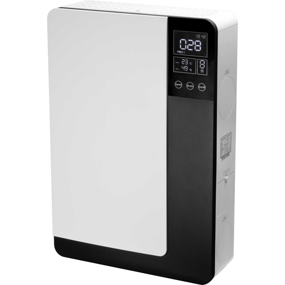 Приточно-вытяжная установка Airwoods ERVQ-B150-1B1(H02) с рекуперацией энергии, WiFi, HEPA-фильтр, 150 м³/ч, до 45 м², датчик CO2 AWR1002