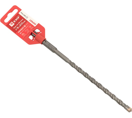 Изображение товара Бур по бетону Expert (8x210 мм; 4 резца; 4S спираль SDS-plus) EKF db-8-210-4x4