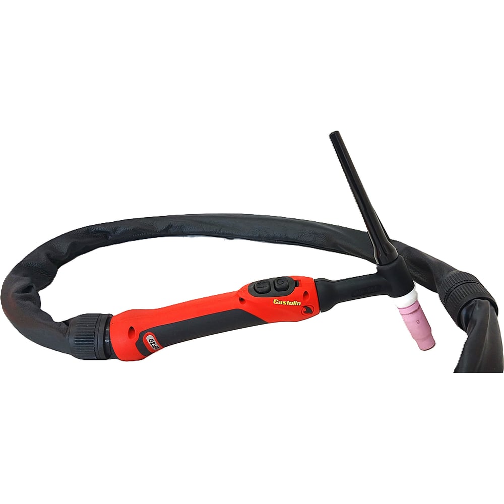 Ручная горелка для TIG-сварки G260F, гибкий гусак, ДУ, 12конт., 4м CASTOLIN 72300248
