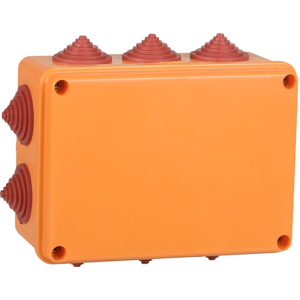 Коробка распаячная огнестойкая IEK ПС безгалогенная (HF) 150х110х70мм 6P 6мм2 IP55 10 вводов UKF30-150-110-070-6-6-09