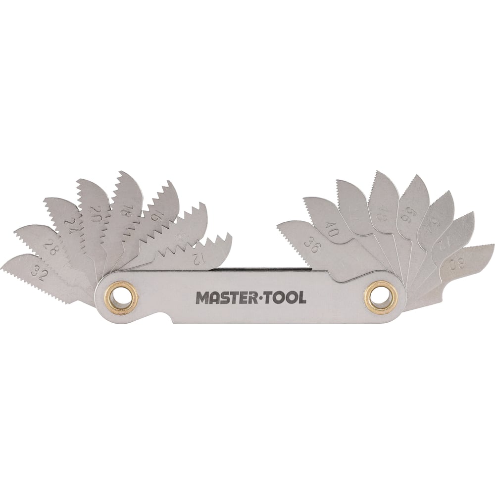 Изображение товара Резьбомер MASTER-TOOL UNF 12-80Tpi 16шт 1090201010012