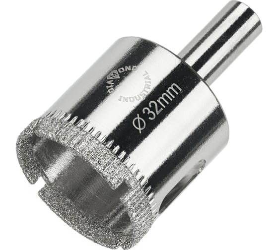Изображение товара Коронка алмазная по керамике, плитке и стеклу 32 мм Diamond Industrial DIDCBC032