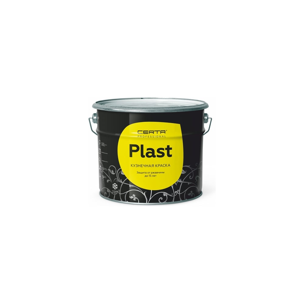 Изображение товара Грунт-эмаль Certa-PLAST полуглянцевый зеленый (~RAL 6005) 10 кг PLPG0075