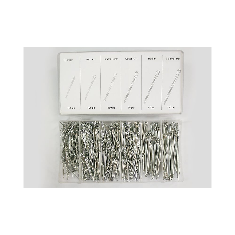 Изображение товара Набор шплинтов Nova Bright 555 шт. 34228