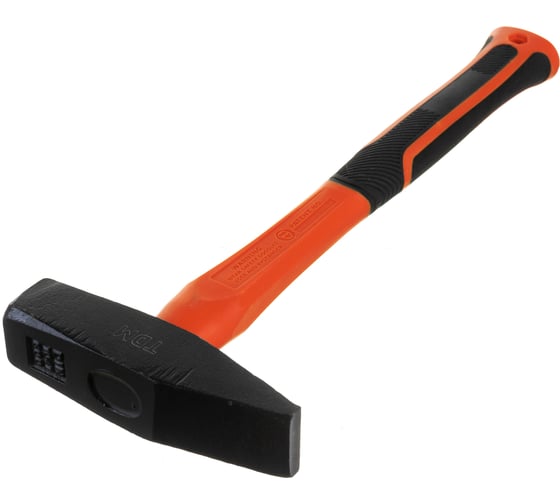 Изображение товара Молоток строительный (слесарный) TDM ELECTRIC 600 гр, кованый, с усиленной прорезиненной фиберглассовой рукояткой "Алмаз" SQ1036-0114