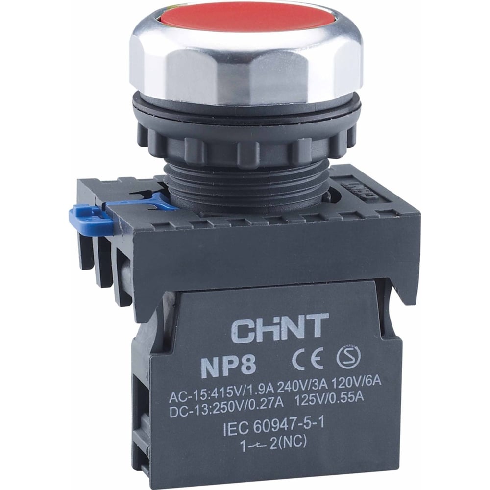Изображение товара Кнопка управления CHINT NP8-20BND/4 подсветка, самовозвратная, красный, AC110-230В(LED), 2НО, IP65 (R) (уп. 10 шт.) 667592 Изображение товара Кнопка управления CHINT NP8-20BND/4 подсветка, самовозвратная, красный, AC110-230В(LED), 2НО, IP65 (R) (уп. 10 шт.) 667592