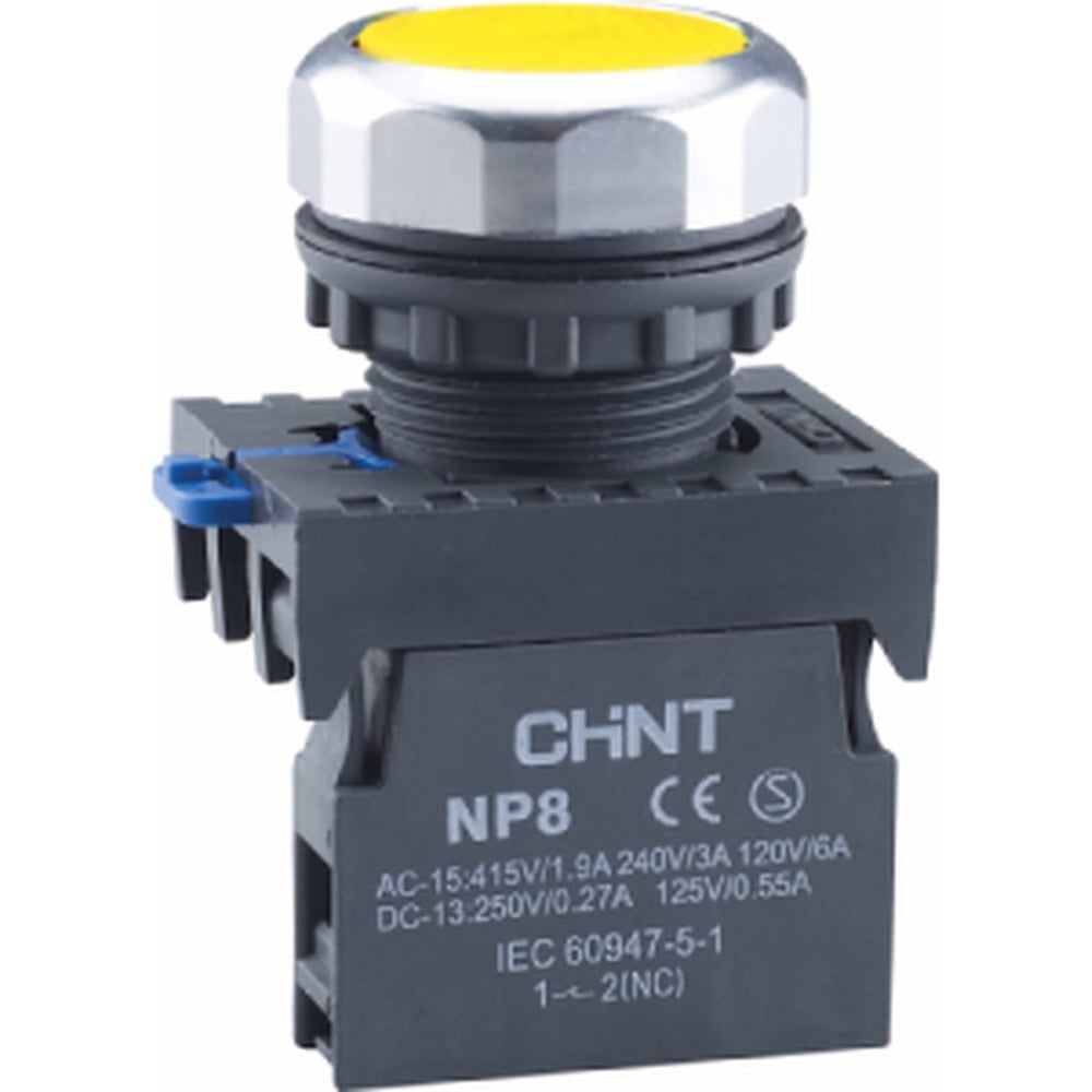 Изображение товара Кнопка управления CHINT NP8-10BND 1НО желтая AC/DC24В(LED) IP65 (R) (уп. 10 шт.) 667320 Изображение товара Кнопка управления CHINT NP8-10BND 1НО желтая AC/DC24В(LED) IP65 (R) (уп. 10 шт.) 667320