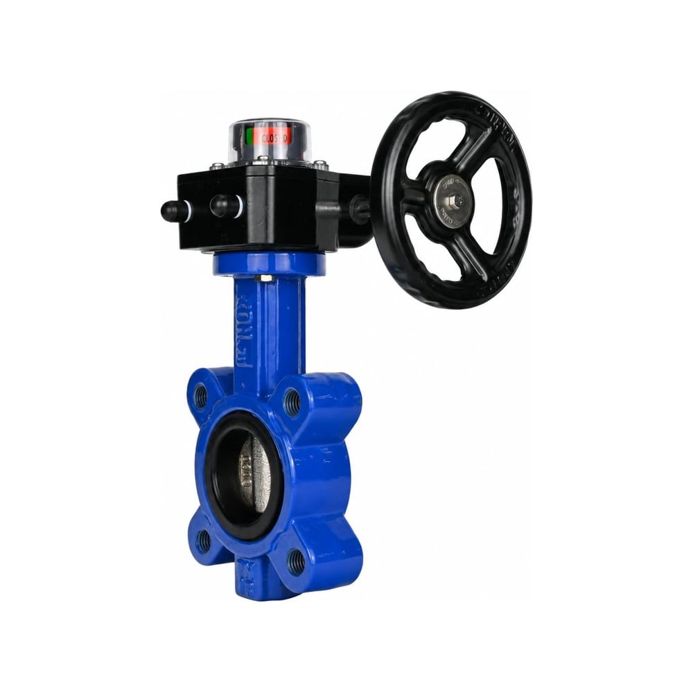 Затвор DN.ru дисковый QT450-QT450-EPDM-2W-Fb-H Ду150 Ру16 редуктор HGB-2 D050-89513