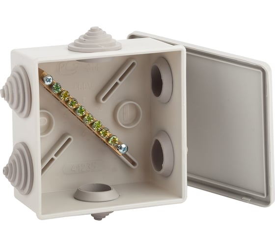 Изображение товара Коробка уравнивания потенциалов ЭРА KUPR 85х85х40мм, шина 6х9, 8 групп IP44 Б0051416