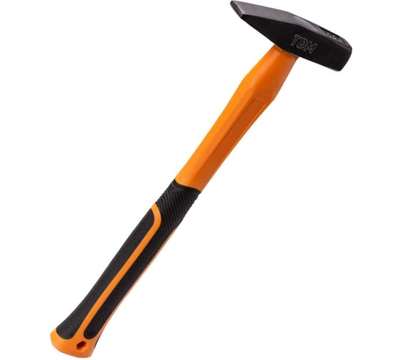 Изображение товара Молоток строительный (слесарный) TDM ELECTRIC 200 гр, кованый, с усиленной прорезиненной фиберглассовой рукояткой "Алмаз" SQ1036-0111