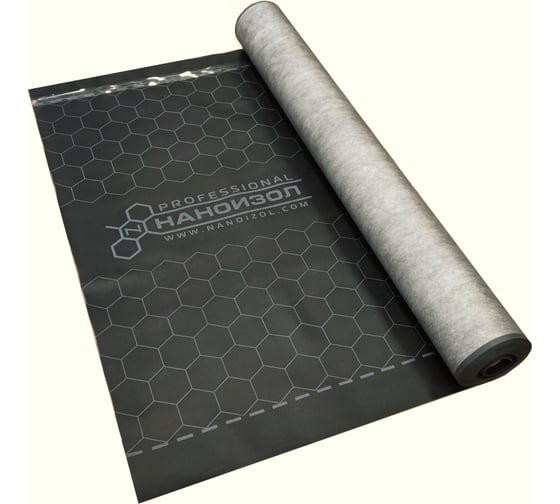 Изображение товара Супердиффузионная трехслойная мембрана Наноизол SD PROFESSIONAL с клеевой лентой, 70 кв. м 4610003801038