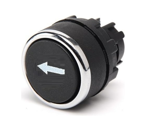 Изображение товара Головка для кнопки Emas черная с горизонтальной стрелкой BDHOY
