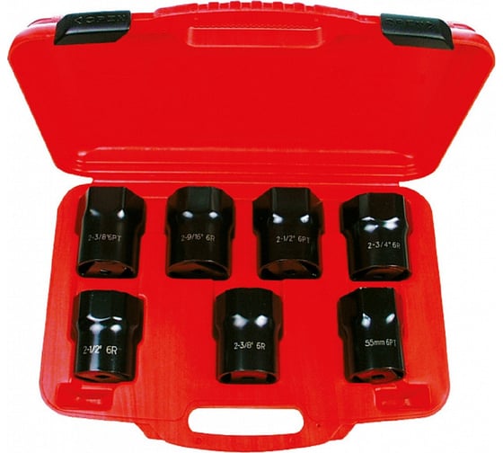 Изображение товара Набор головок для гаек ступиц колес AmPro 7 предметов T75773