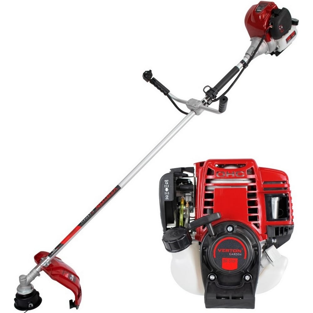 Изображение товара Триммер бензиновый VERTON garden BR-370F + Диск для триммера DOUBLE MOWING TD02 01.5985.8651Комплект Изображение товара Триммер бензиновый VERTON garden BR-370F + Диск для триммера DOUBLE MOWING TD02 01.5985.8651Комплект