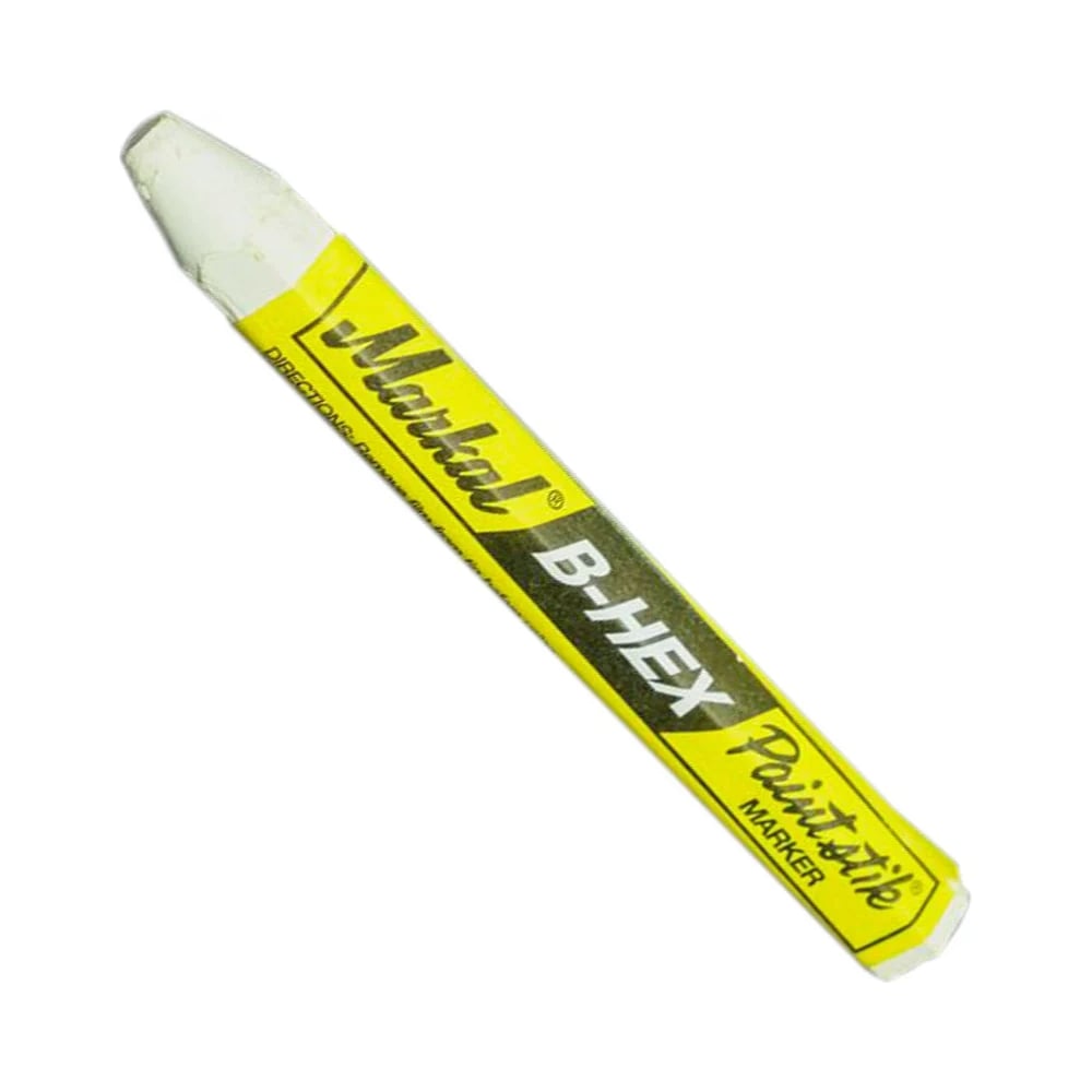 Маркер-карандаш Markal PAINTSTIK ORIGINAL B 1/2 Hex WHITE / белый 80250 (упаковка 144шт) 80250уп