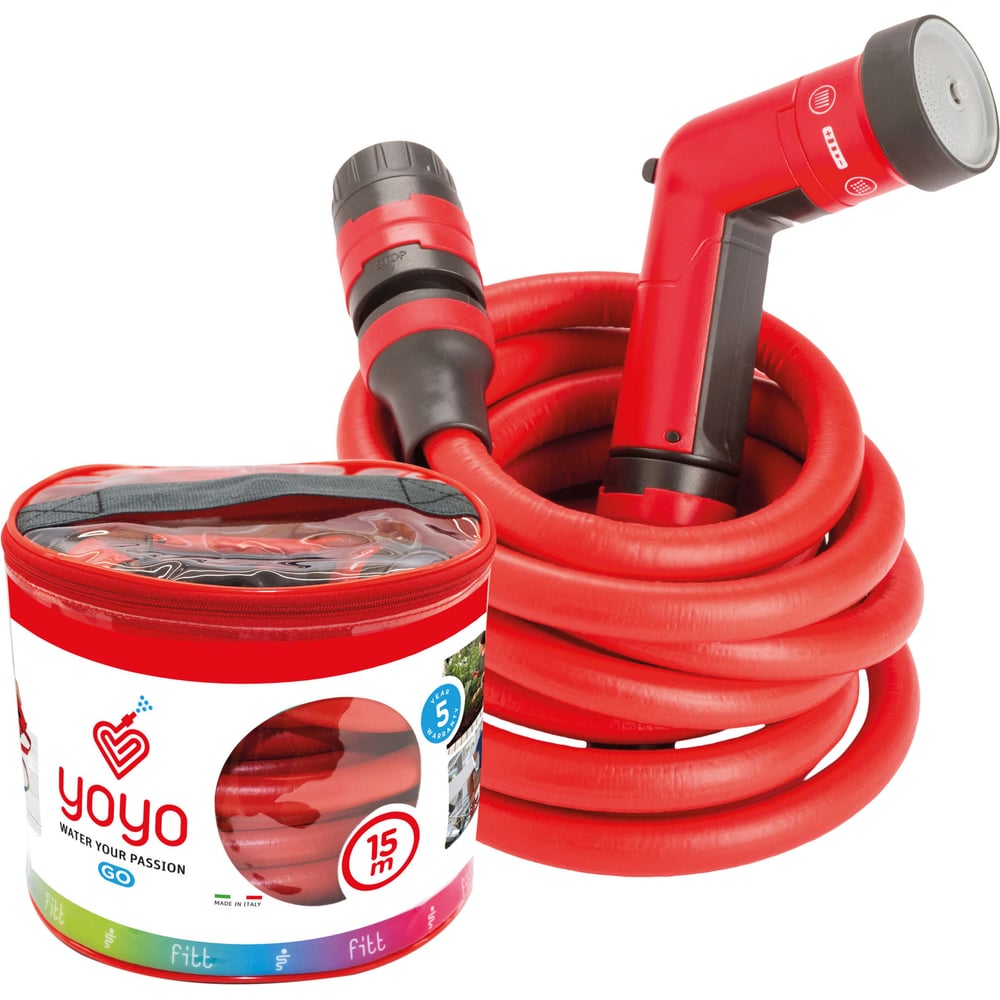 Изображение товара Шланг растягивающийся FITT YOYO GO 20m / YOYO GO 20 метров с комплектом для полива 74105.02920.59044