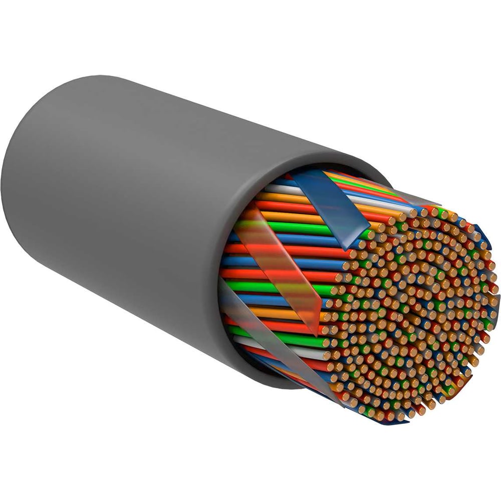 Витая пара ITK U/UTP кат.5E 25х2х24AWG solid PVC серый (500м) LC1-C5E25-111