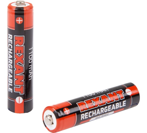 Изображение товара Мизинчиковый аккумулятор REXANT NiMH AAA 1.2 В 1100 мАч 2 шт 30-1411