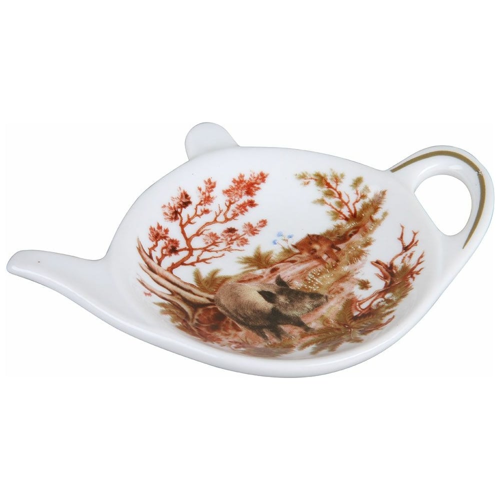 Изображение товара Блюдце для чайных пакетиков Rosenberg R-245005 керамика белый рисунок 85 мм