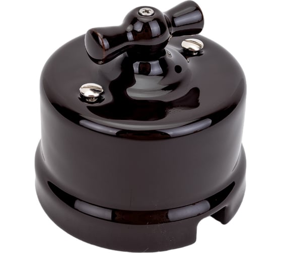 Изображение товара Выключатель BIRONI Лизетта Коричневый 2-клавишный B1-202-02