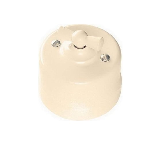 Изображение товара Выключатель BIRONI Пластик Слоновая кость 2-клавишный B1-202-211