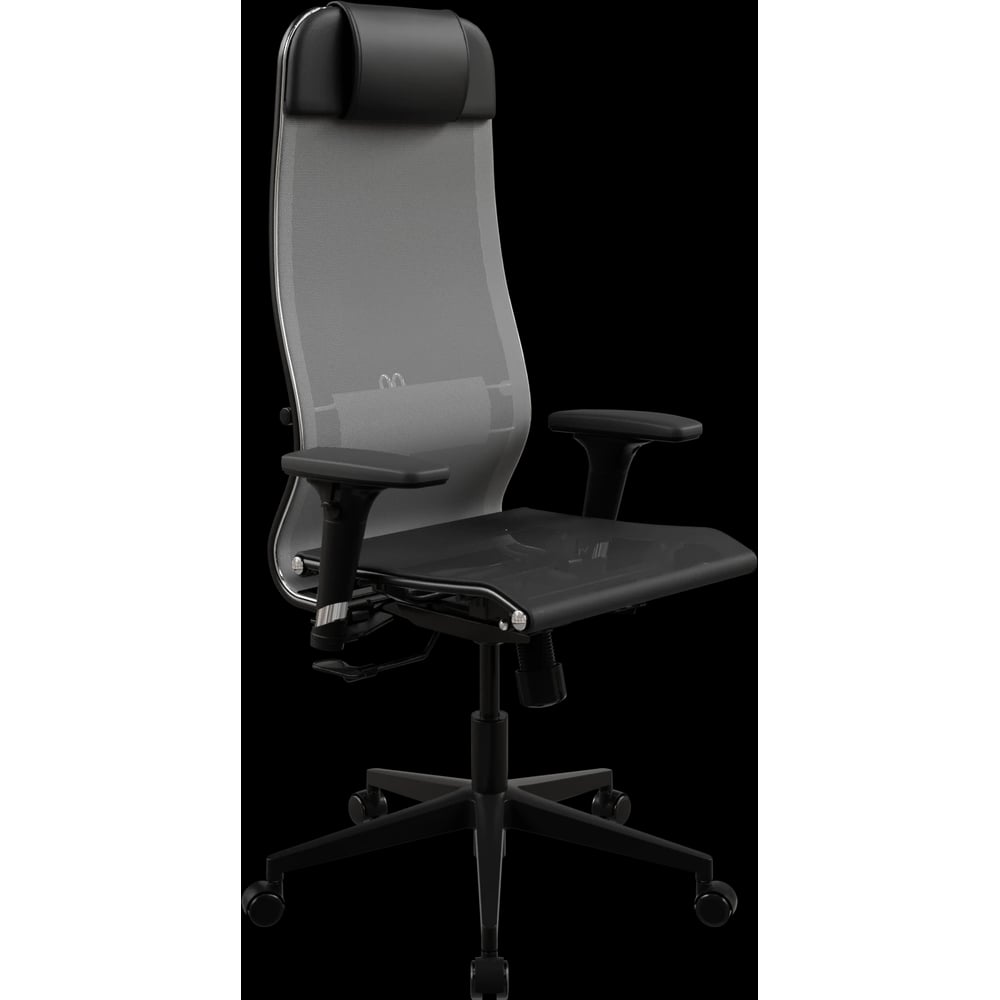 Кресло для персонала МЕТТА ErgoLife Set 4/подл.200/осн.Synchro 002 (Серый-Черный 55D.D.1.3A3) z55D.D.1.3A3