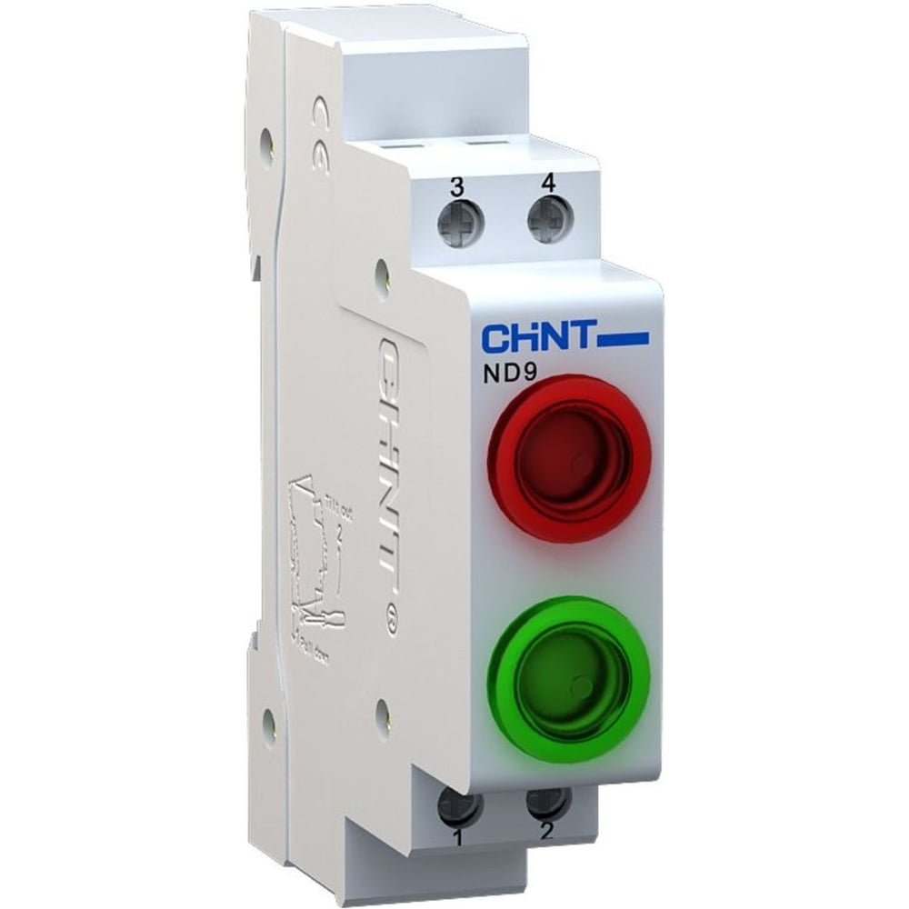 Индикатор CHINT ND9-2/rr красный+красный, AC/DC230В (LED) (R) (уп. 12 шт.) 594158