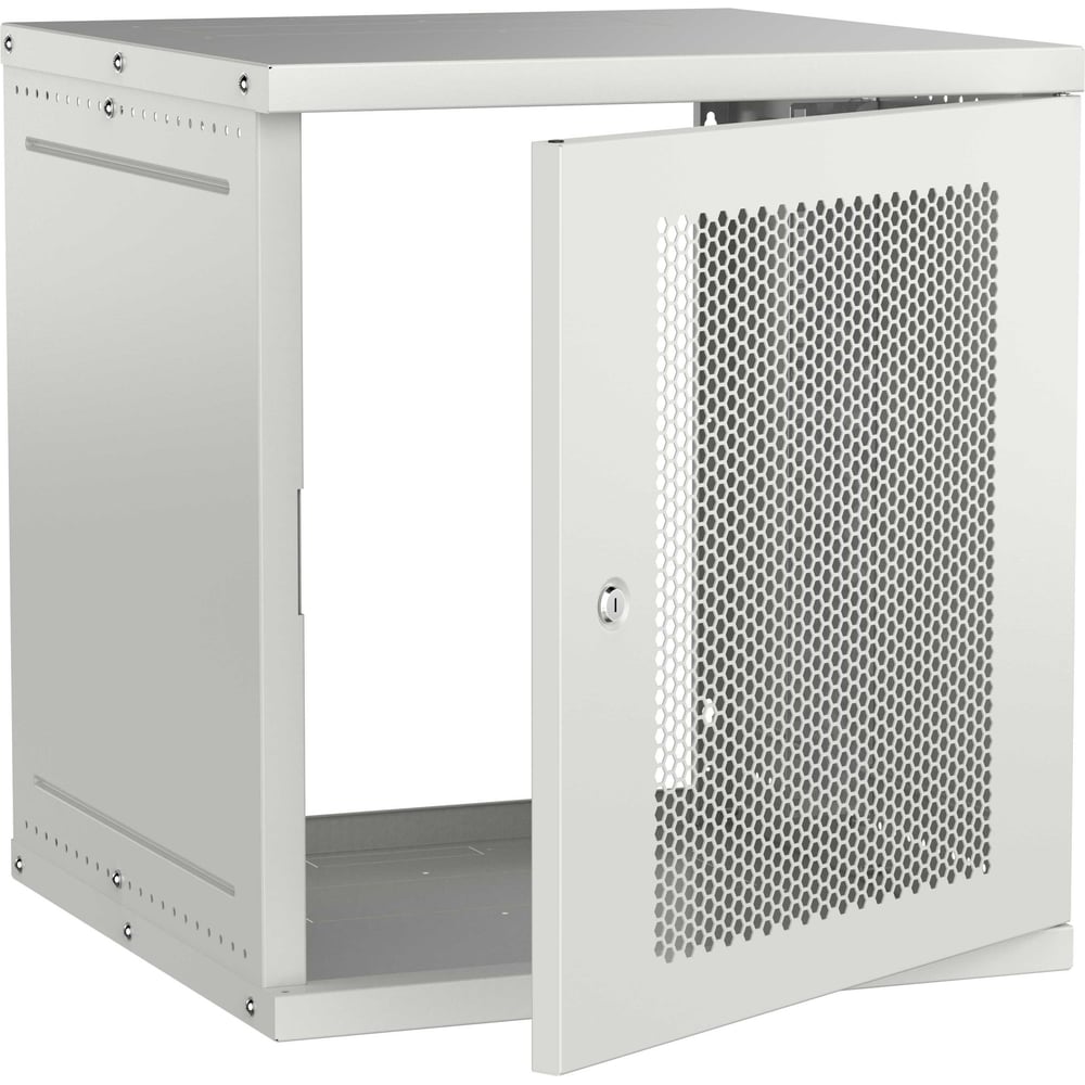 Шкаф настенный GENERICA 19 12U 600х600мм перфорированная дверь серый LWE3-12U66-PF-G