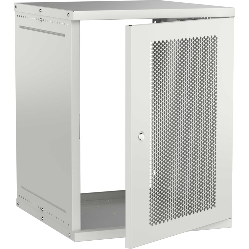Шкаф настенный GENERICA 19 15U 600х650мм перфорированная дверь серый LWE3-15U67-PF-G
