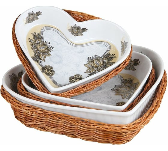 Изображение товара Набор блюд для горячего сервировочные Rosenberg 18 см, 20 см, 25 см R-035041