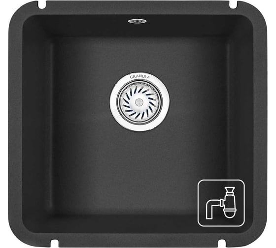 Изображение товара Кухонная мойка Granula GR-3801 черный GR-3801 ЧЁРНЫЙ