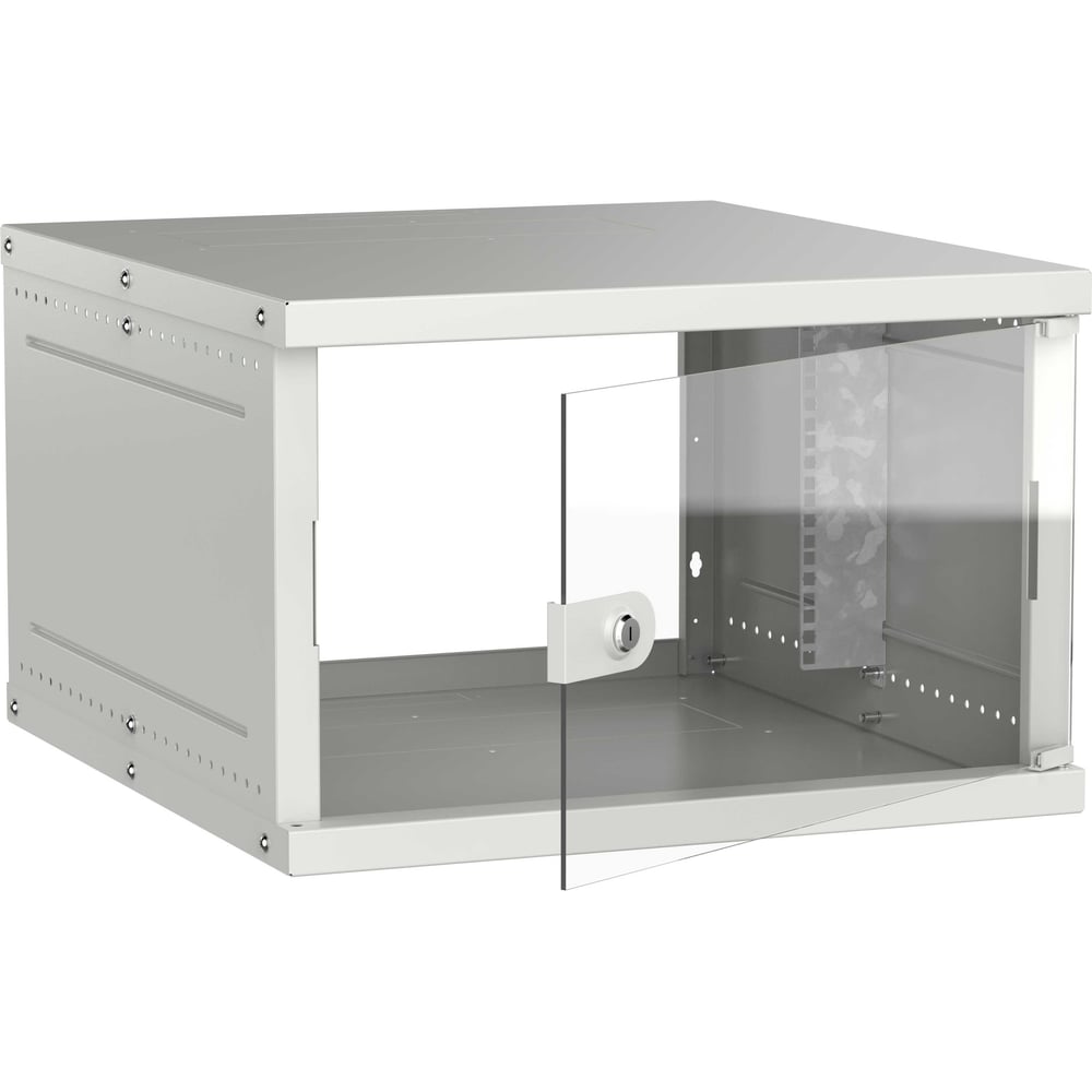Шкаф настенный GENERICA 19 6U 600х650мм стеклянная дверь серый LWE3-06U67-GF-G