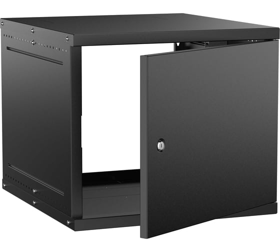 Изображение товара Шкаф настенный GENERICA 19 9U 600х650мм металлическая дверь черный LWE5-09U67-MF-G