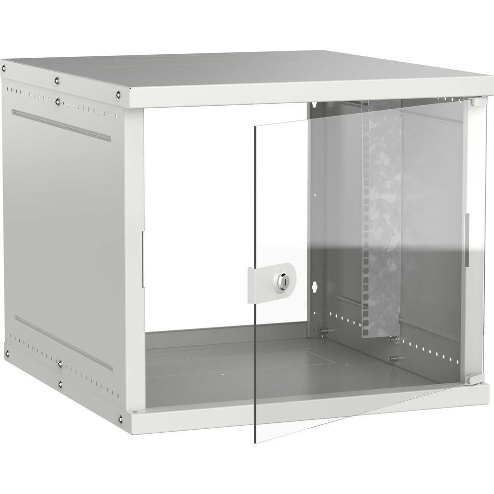 Шкаф настенный GENERICA 19 9U 600х650мм стеклянная дверь серый LWE3-09U67-GF-G