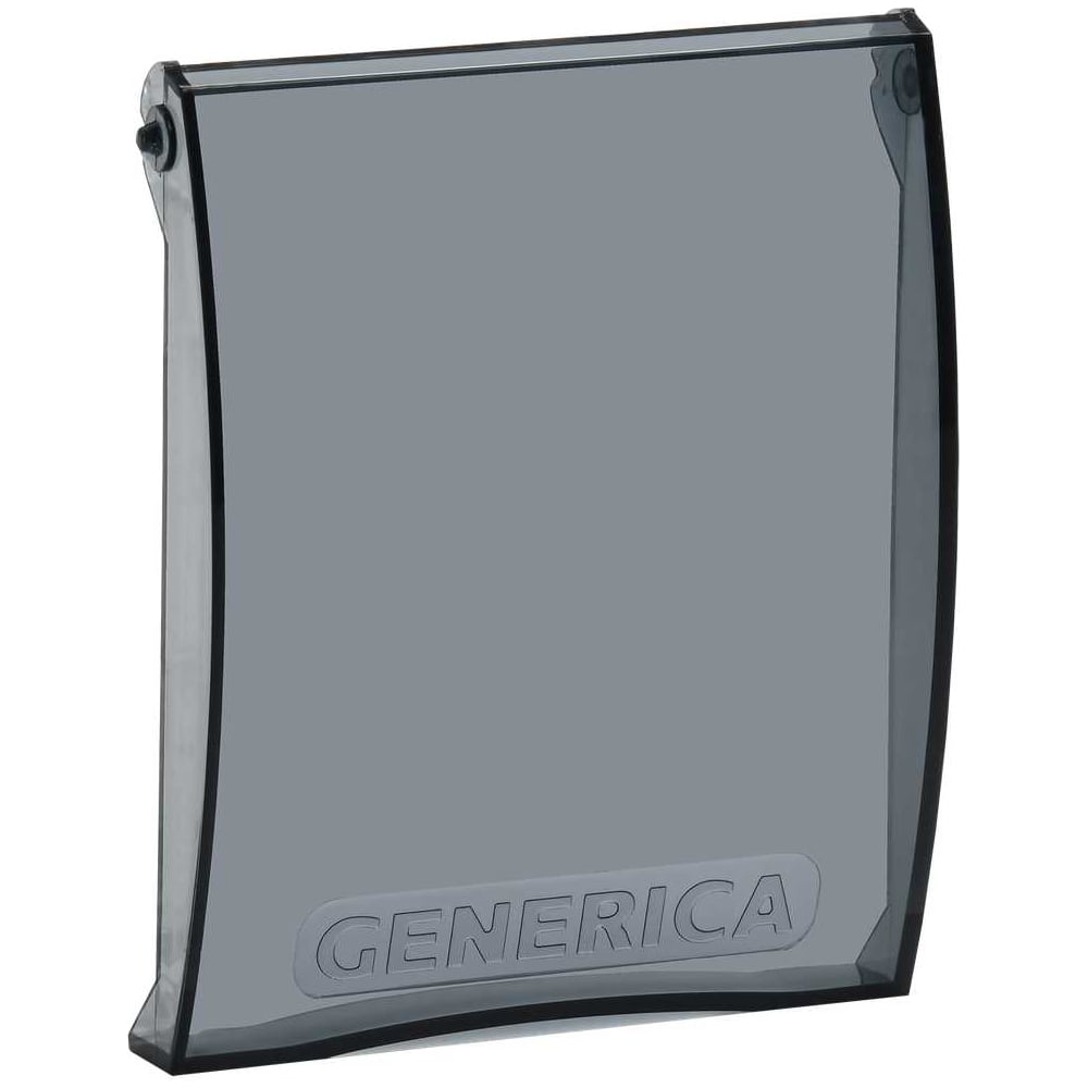 Дверца для корпуса пластикового GENERICA ЩРН(В)-П-4 черная прозрачная MKP10D-DV-04-K08-G