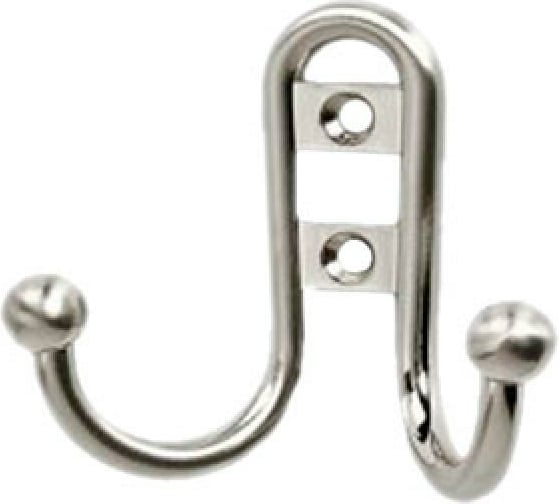 Изображение товара Крючок Локри R15, 2-х рожковый, хром матовый 10811