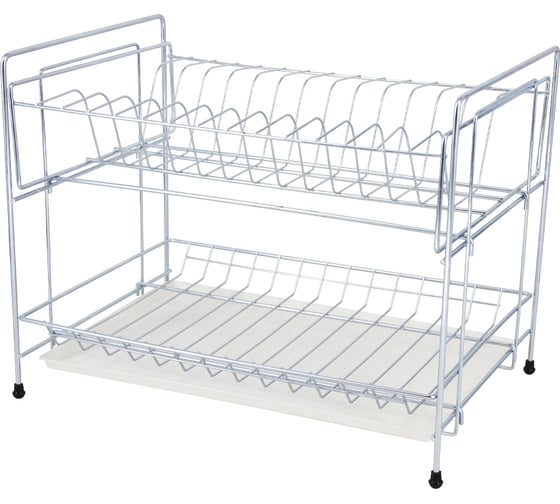 Изображение товара Складная сушилка для посуды Rosenberg разборная RUS-285012 Zn