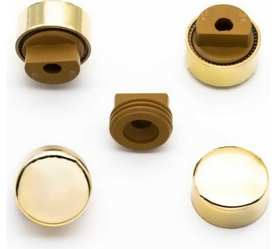 Изображение товара Зеркалодержатель Локри золото, пластик-металл, 4 шт. ЗПМ ЗЛ