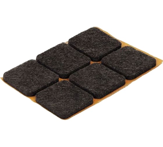 Изображение товара Фетровый самоклеящийся пункт Локри 30x30 мм, коричневый, 9 шт. 4418